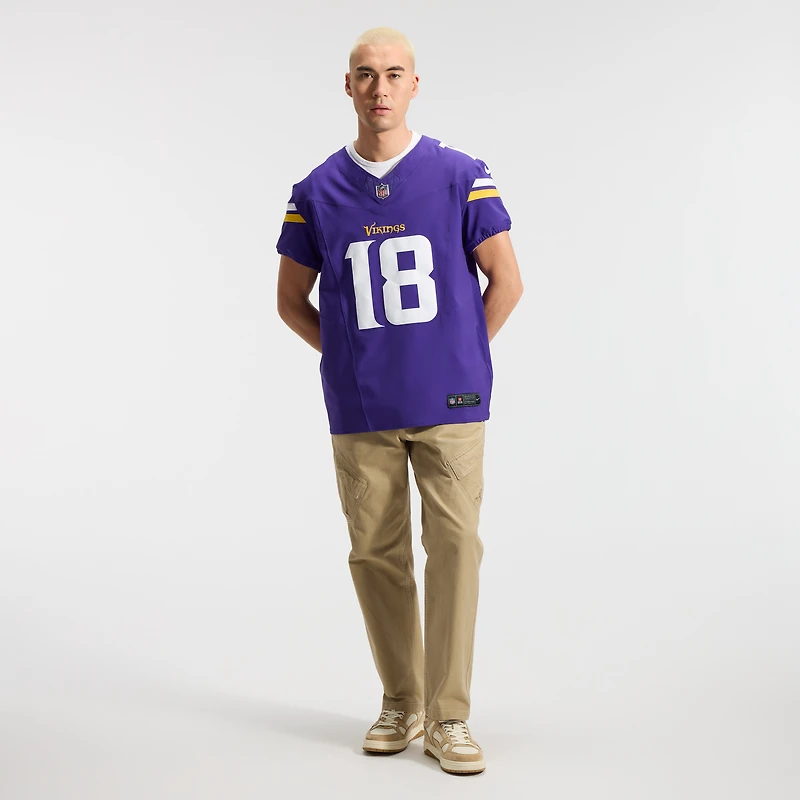 Men's Nike Justin Jefferson Purple Minnesota Vikings Vapor F.U.S.E. Elite Jersey