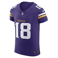 Men's Nike Justin Jefferson Purple Minnesota Vikings  Vapor F.U.S.E. Elite Jersey