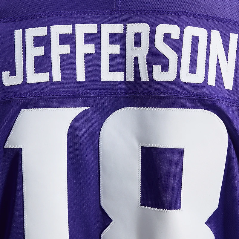 Maillot Nike Justin Jefferson violet Minnesota Vikings Vapor F.U.S.E. édition limitée cousue pour homme