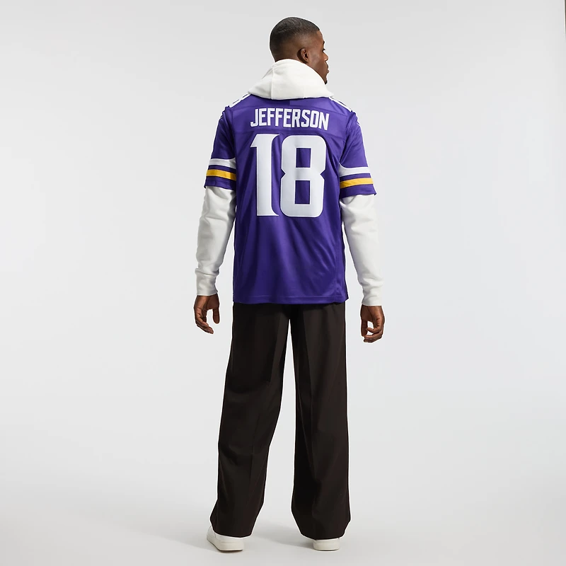 Maillot Nike Justin Jefferson violet Minnesota Vikings Vapor F.U.S.E. édition limitée cousue pour homme