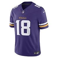 Men's Nike Justin Jefferson Purple Minnesota Vikings Vapor F.U.S.E. Stitched Limited Jersey