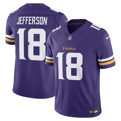 Men's Nike Justin Jefferson Purple Minnesota Vikings Vapor F.U.S.E. Stitched Limited Jersey