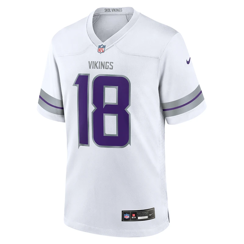 Maillot de joueur jeu alternatif des Minnesota Vikings Nike Justin Jefferson blanc pour hommes