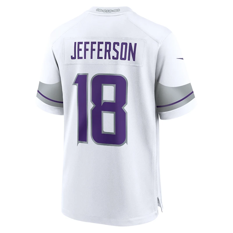 Maillot de joueur jeu alternatif des Minnesota Vikings Nike Justin Jefferson blanc pour hommes