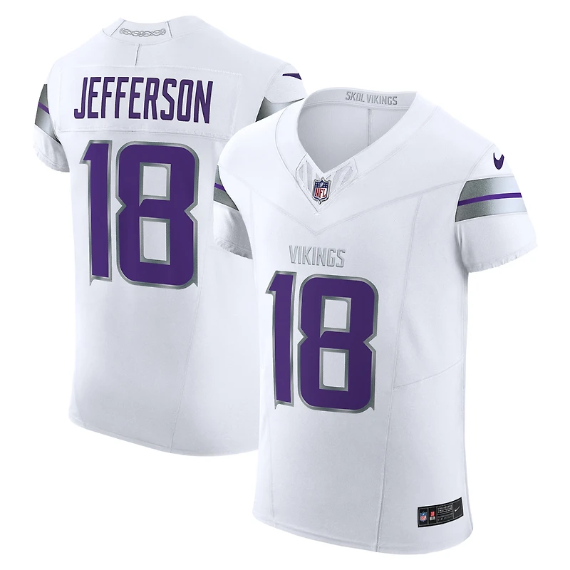 Nike Justin Jefferson Blanc Minnesota Vikings Alternate Vapor F.U.S.E. Maillot de joueur d'élite