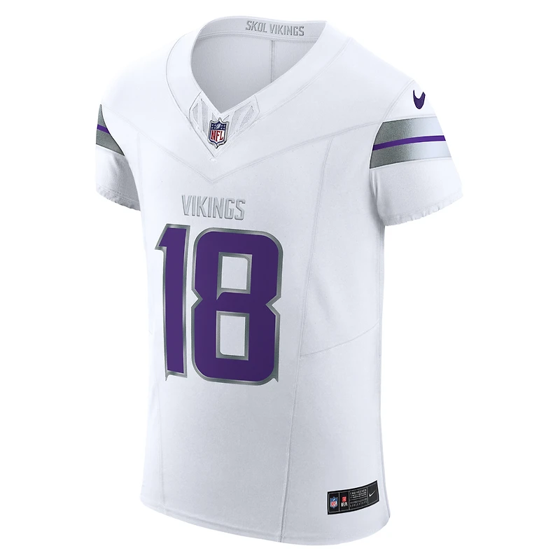 Nike Justin Jefferson Blanc Minnesota Vikings Alternate Vapor F.U.S.E. Maillot de joueur d'élite