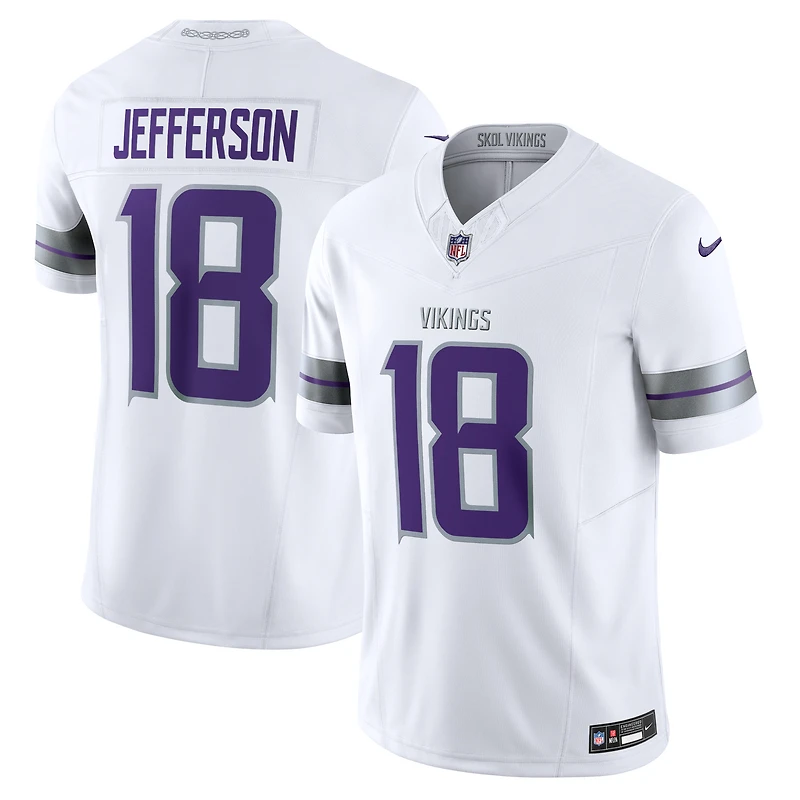 Nike Justin Jefferson Blanc Minnesota Vikings Alternate Vapor F.U.S.E. Maillot limité