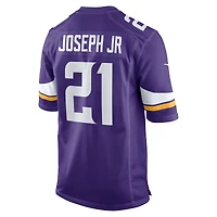 Men's Nike Kelvin Joseph Jr.  Purple Minnesota Vikings Team Game Jersey