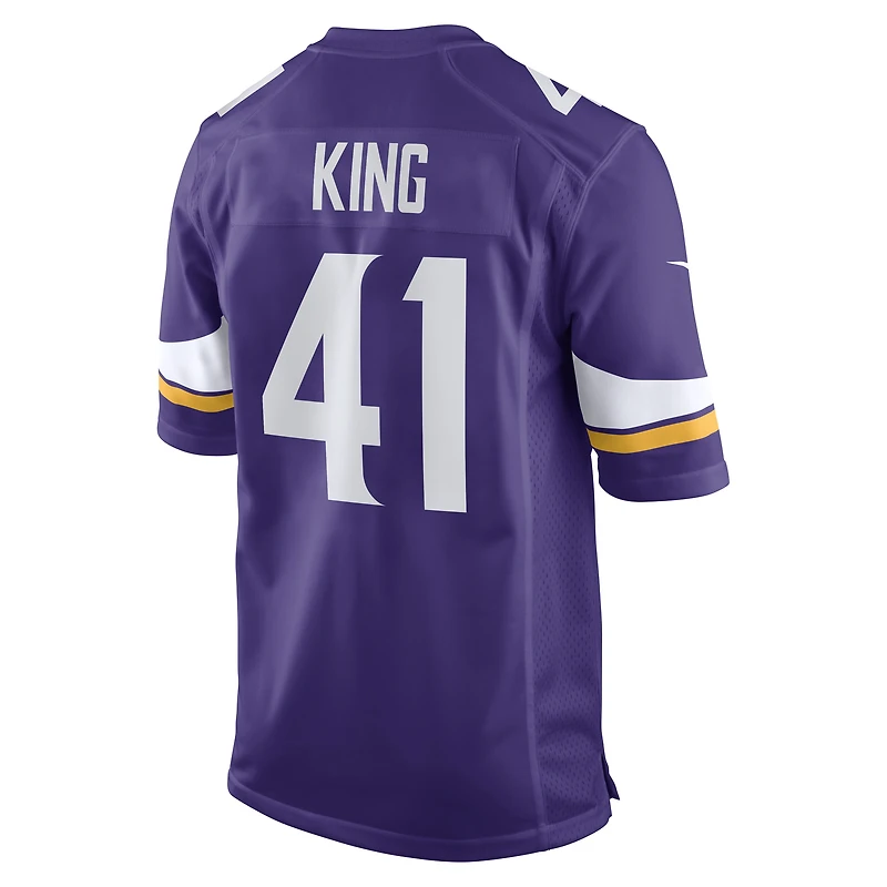 Men's Nike Kobe King  Purple Minnesota Vikings Team Game Jersey