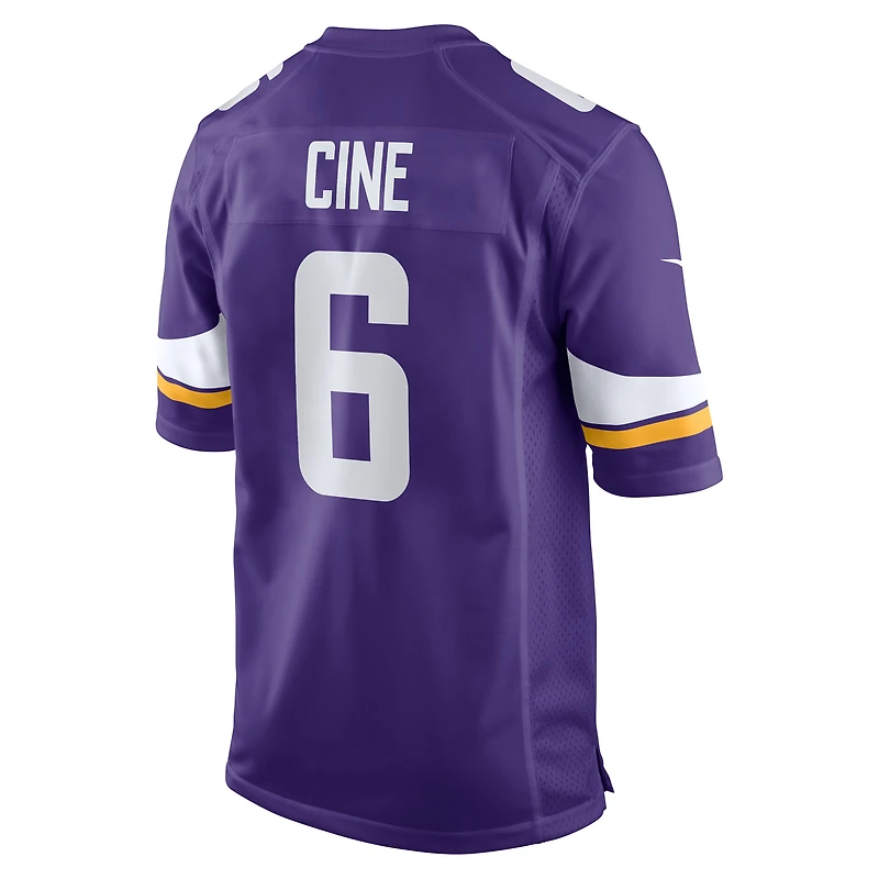 Maillot de joueur jeu Nike Lewis Cine violet des Minnesota Vikings pour hommes