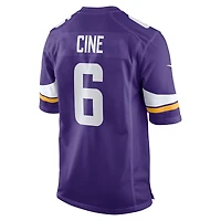 Maillot de joueur jeu Nike Lewis Cine violet des Minnesota Vikings pour hommes