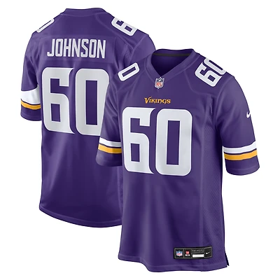 Men's Nike Marcellus Johnson  Purple Minnesota Vikings Team Game Jersey