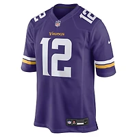 Maillot de match l'équipe Nike Max Brosmer violet des Minnesota Vikings pour hommes