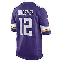 Men's Nike Max Brosmer  Purple Minnesota Vikings Team Game Jersey