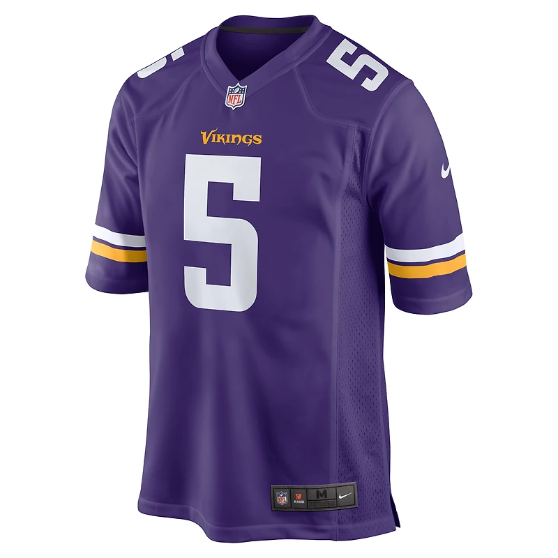 Maillot de match Nike Mekhi Blackmon violet pour homme des Minnesota Vikings