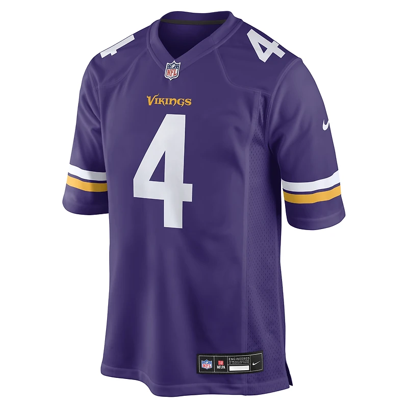 Men's Nike Myles Price  Purple Minnesota Vikings Team Game Jersey