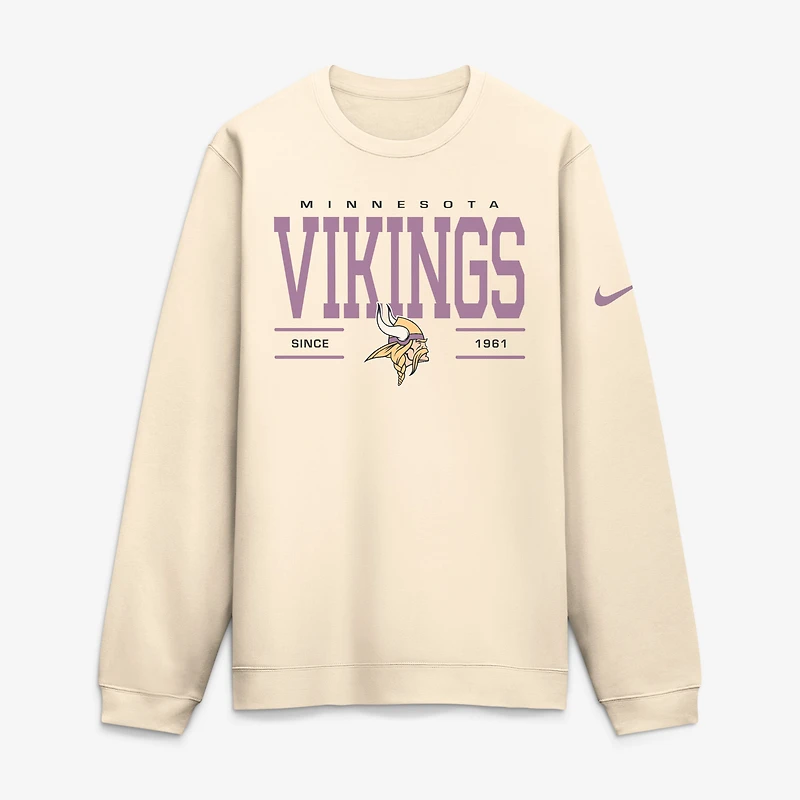 Men's Nike Natural Minnesota Vikings Always Reppin' Club Sweatshirt