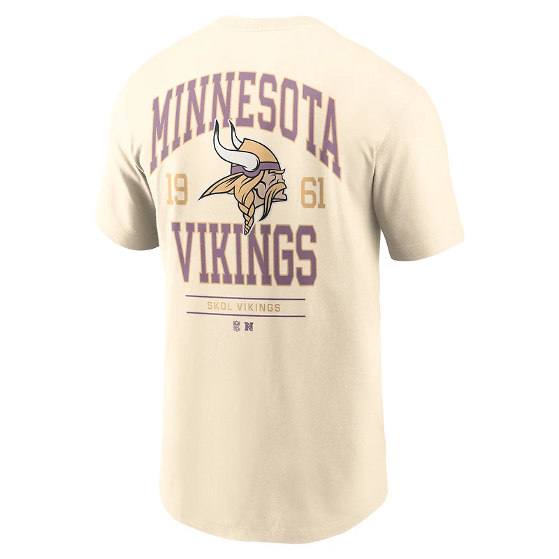 T-shirt Nike Freestyle Essential pour homme, couleur naturelle, Minnesota Vikings