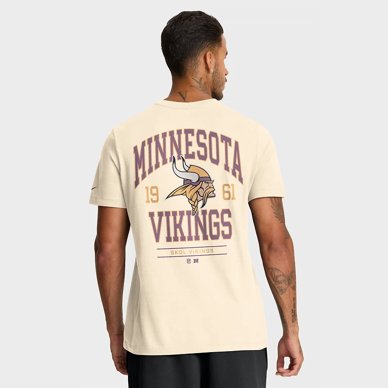 T-shirt Nike Freestyle Essential pour homme, couleur naturelle, Minnesota Vikings
