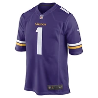 Men's Nike Number 1 Dad Purple Minnesota Vikings Game Jersey