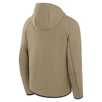 Sweat à capuche zippé Nike Tech Fleece raglan pour homme, couleur olive, Minnesota Vikings