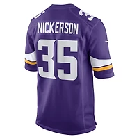 Maillot Nike Parry Nickerson Minnesota Vikings Home Game Player pour Homme Violet