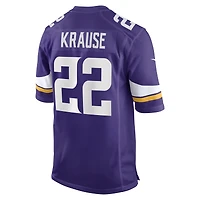 Men's Nike Paul Krause Purple Minnesota Vikings Game Retired Player Jersey