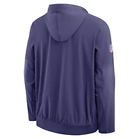 Men's Nike Purple Minnesota Vikings Alt Anorak Half-Zip Hooded Jacket