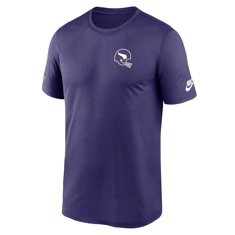 Men's Nike Purple Minnesota Vikings Alt Legend Small Logo Dri-FIT T-Shirt