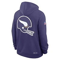 Men's Nike Purple Minnesota Vikings Alt Sideline Standard Issue Dri-FIT Hoodie