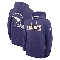 Sweat à capuche Nike Dri-FIT Alt Sideline Standard Issue blanc pour homme, Minnesota Vikings.