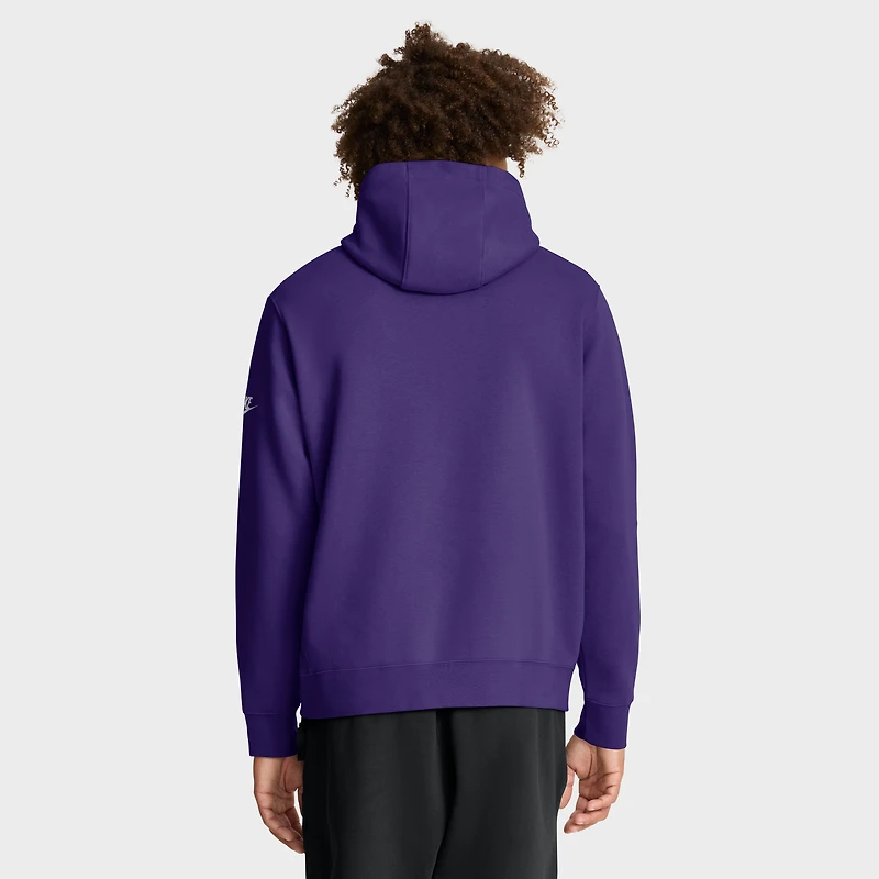 Men's Nike Purple Minnesota Vikings Best Season Rewind Club Pullover Hoodie