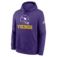 Men's Nike Purple Minnesota Vikings Best Season Rewind Club Pullover Hoodie