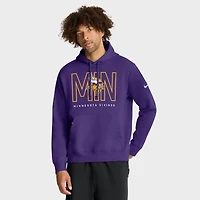 Sweat à capuche en molleton violet Nike Minnesota Vikings Busted Play Club pour homme