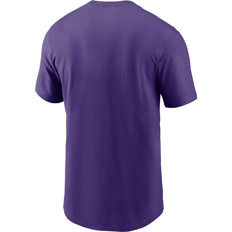 T-shirt essentiel Nike Minnesota Vikings Division pour homme, violet