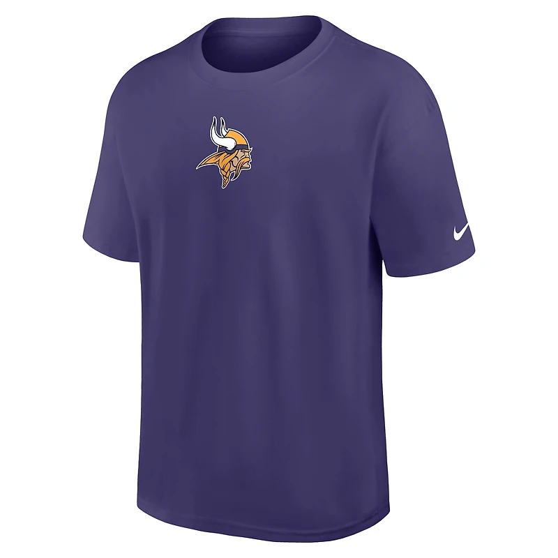 T-shirt Nike violet pour homme « Dominate The Game » Essential Max90 des Vikings du Minnesota