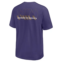 T-shirt Nike violet pour homme « Dominate The Game » Essential Max90 des Vikings du Minnesota