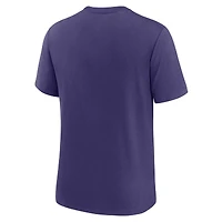 T-shirt Nike violet pour homme, motif tri-mélange des Vikings du Minnesota, avec chronologie favorable