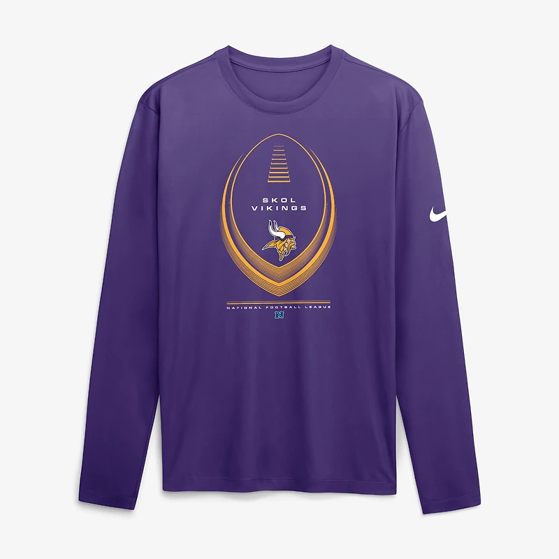 Men's Nike Purple Minnesota Vikings Legend Icon Dri-FIT Long Sleeve T-Shirt