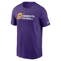 Men's Nike Purple Minnesota Vikings Outline T-Shirt