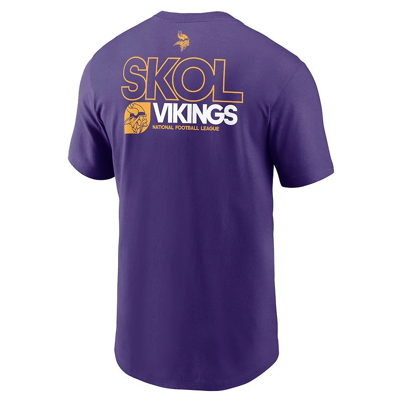 Men's Nike Purple Minnesota Vikings Outline T-Shirt
