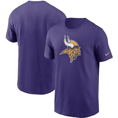 Men's Nike Purple Minnesota Vikings Primetime Logo Essential T-Shirt