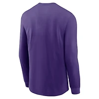 Men's Nike Purple Minnesota Vikings Rewind Long Sleeve T-Shirt
