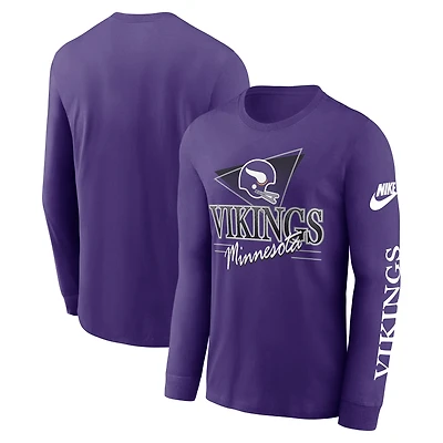 Men's Nike Purple Minnesota Vikings Rewind Long Sleeve T-Shirt
