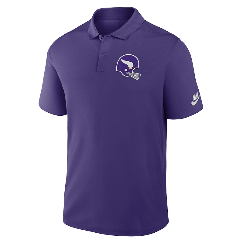 Polo Nike violet Minnesota Vikings Rewind Victory Performance pour homme