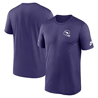 T-shirt Nike violet pour homme Minnesota Vikings Sideline Alt Pack Legend Dri-FIT