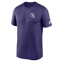 T-shirt Nike violet pour homme Minnesota Vikings Sideline Alt Pack Legend Dri-FIT