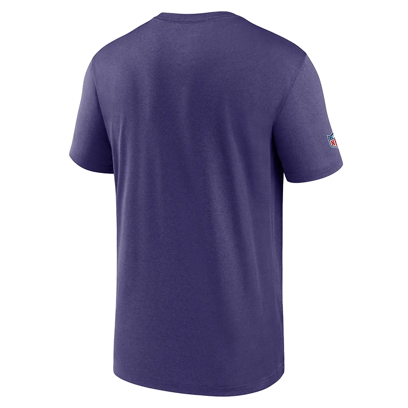 T-shirt Nike violet pour homme Minnesota Vikings Sideline Alt Pack Legend Dri-FIT