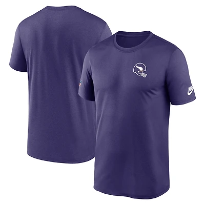 T-shirt Nike violet pour homme Minnesota Vikings Sideline Alt Pack Legend Dri-FIT