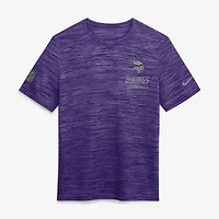 Men's Nike Purple Minnesota Vikings Sideline Double Covered Dri-FIT Velocity T-Shirt